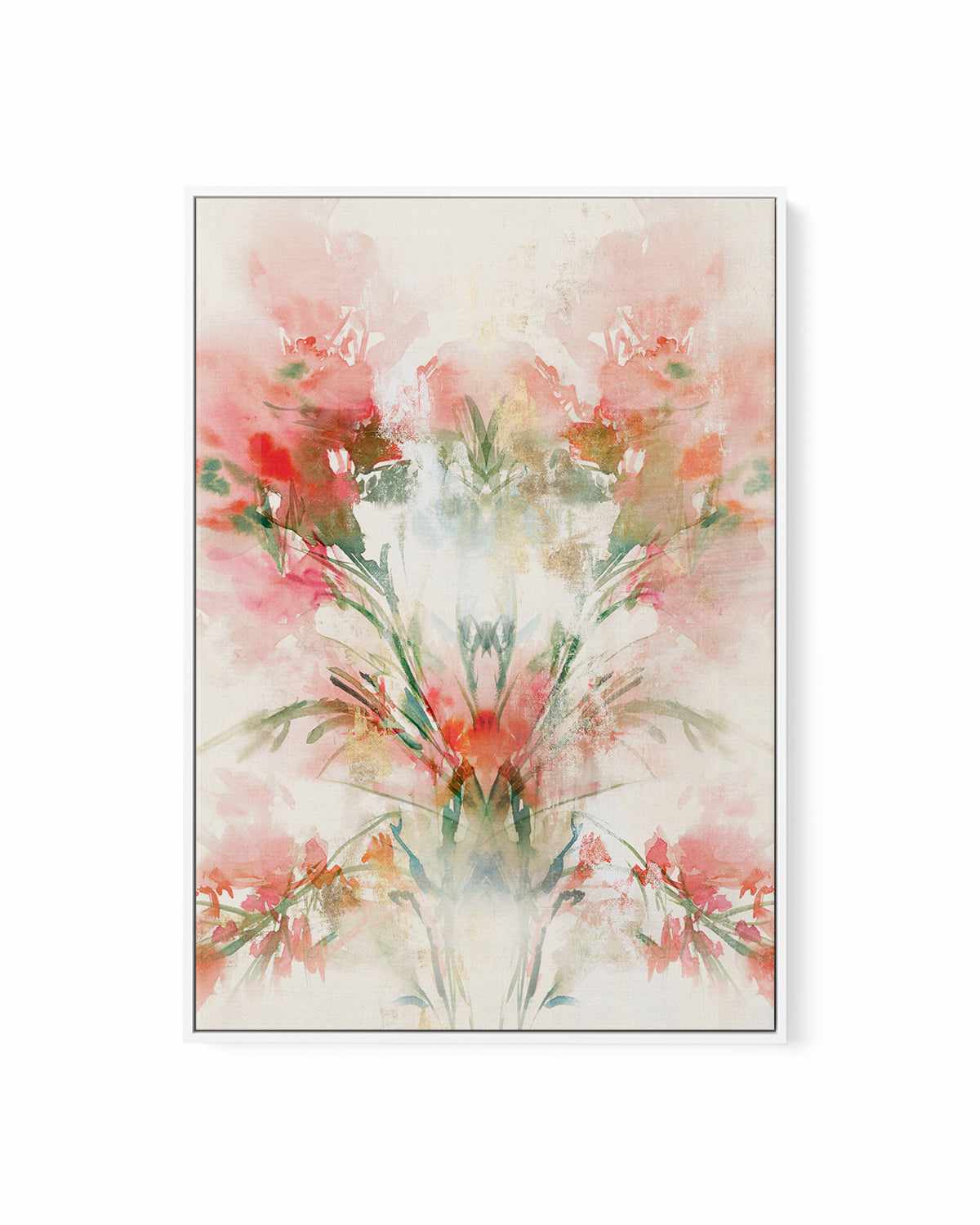 Red Flowers I | Framed Canvas Art Print