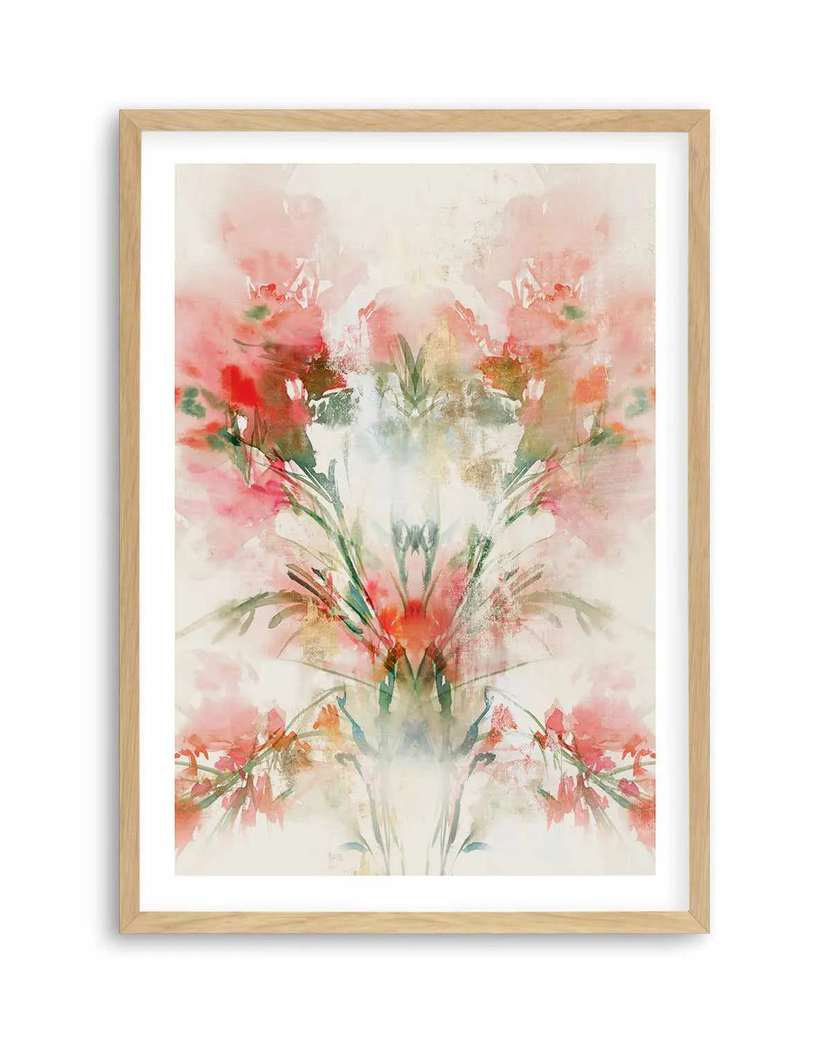 Red Flowers I Art Print from Olive et Oriel where you can shop wallpaper and artworks online