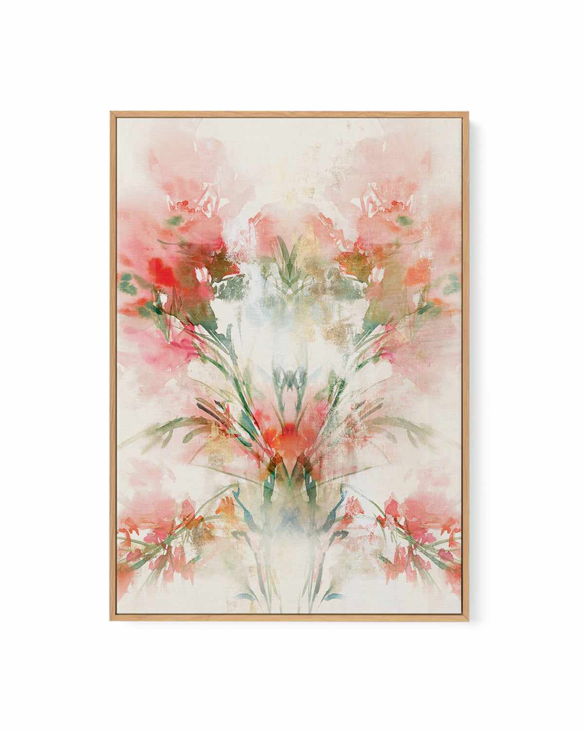 Red Flowers I | Framed Canvas Art Print