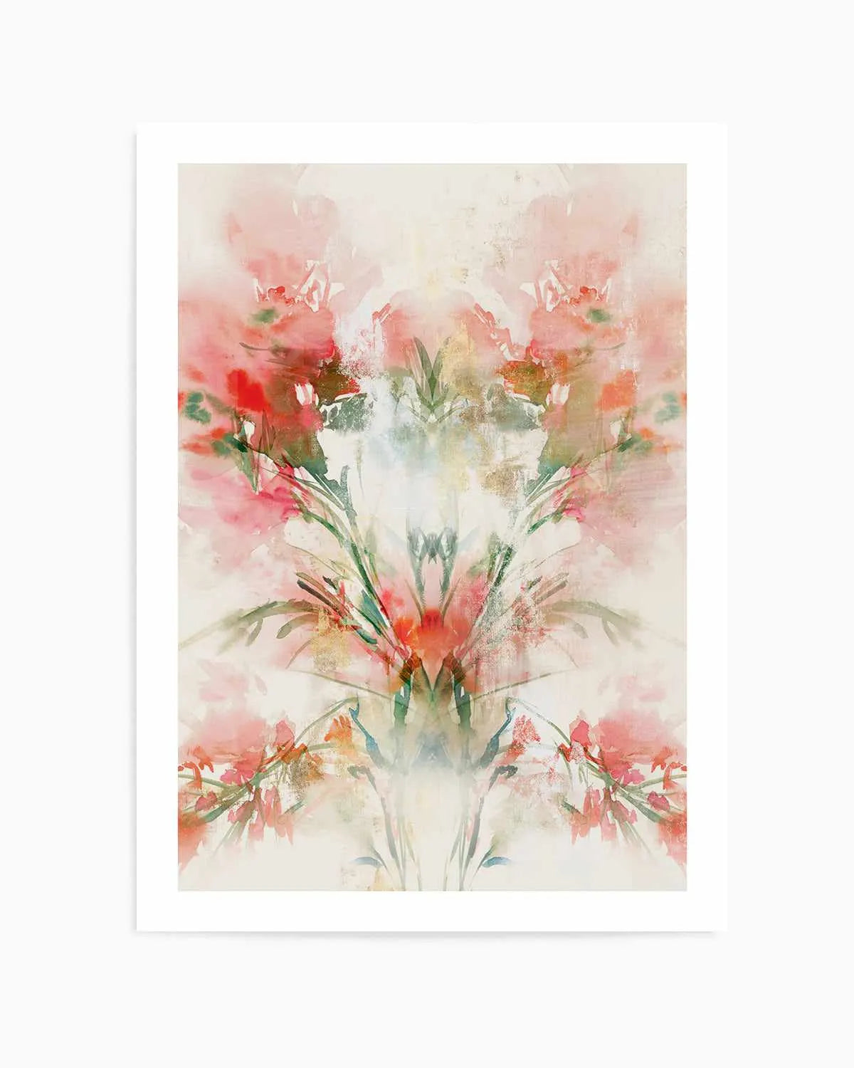 Red Flowers I Art Print from Olive et Oriel where you can shop wallpaper and artworks online