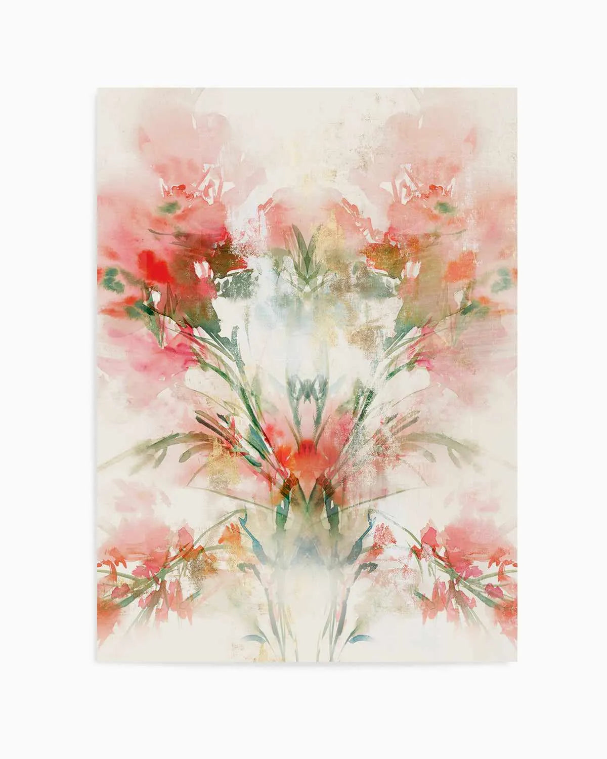 Red Flowers I Art Print from Olive et Oriel where you can shop wallpaper and artworks online