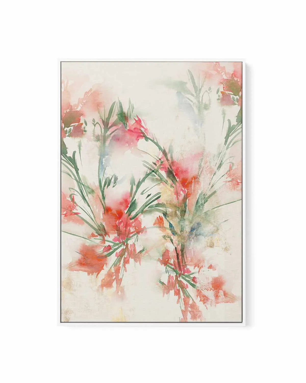Red Flowers II | Framed Canvas Art Print from Olive et Oriel where you can shop wallpaper and artworks online