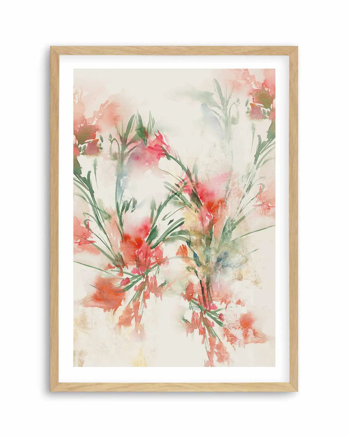 Red Flowers II Art Print from Olive et Oriel where you can shop wallpaper and artworks online