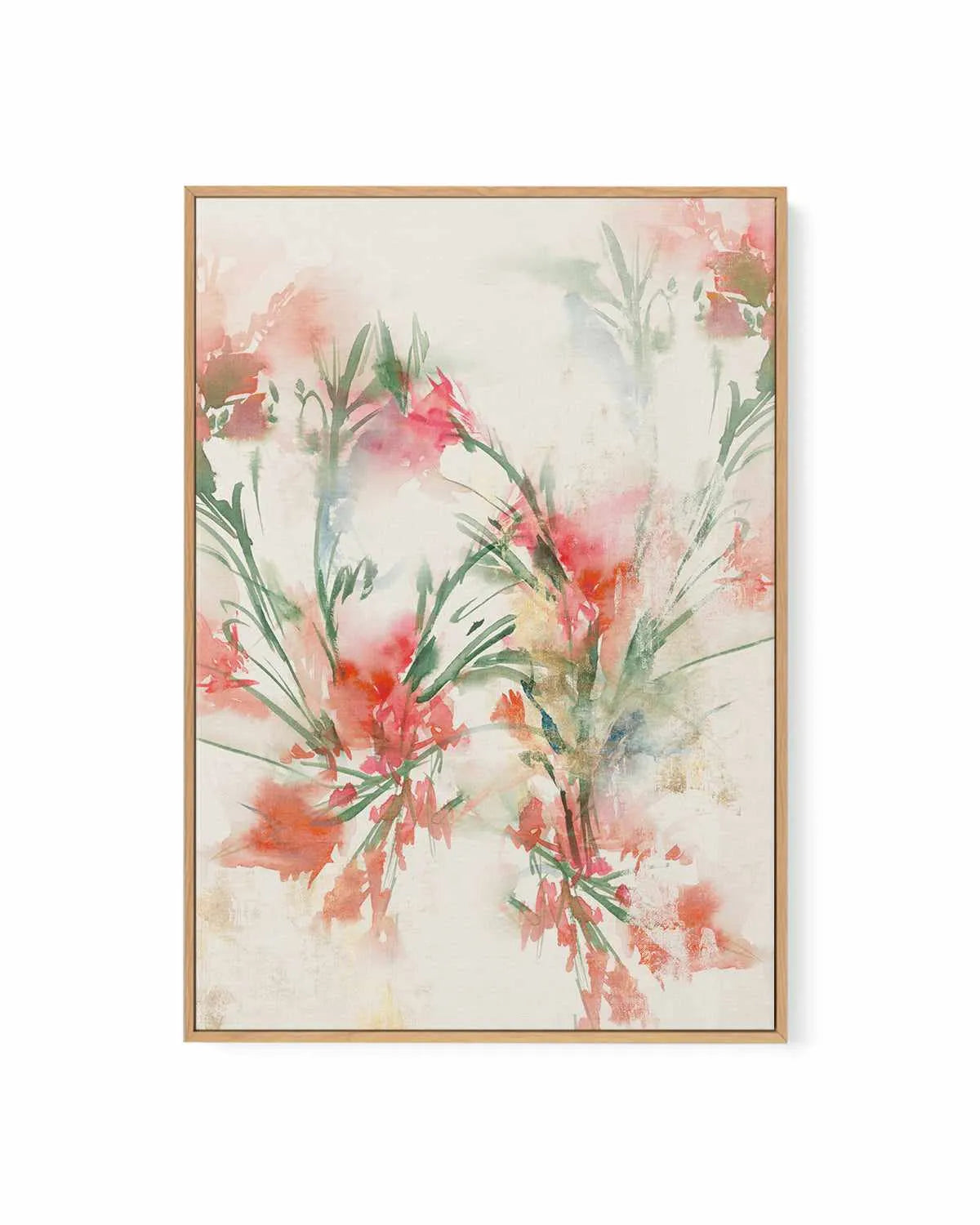 Red Flowers II | Framed Canvas Art Print from Olive et Oriel where you can shop wallpaper and artworks online