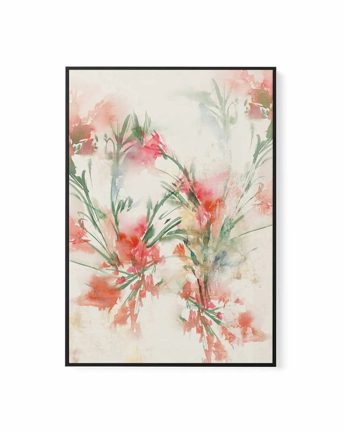Red Flowers II | Framed Canvas Art Print from Olive et Oriel where you can shop wallpaper and artworks online