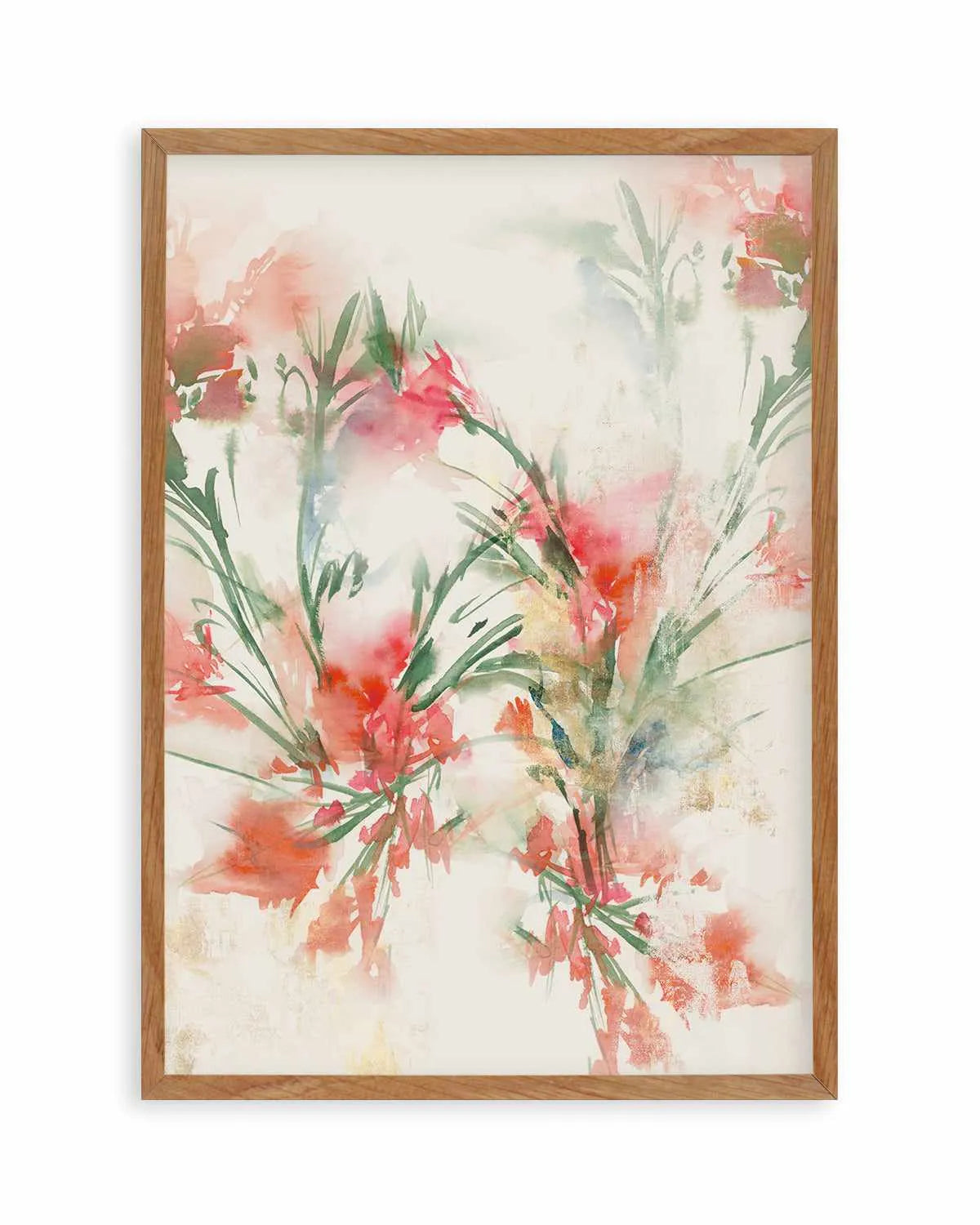Red Flowers II Art Print from Olive et Oriel where you can shop wallpaper and artworks online