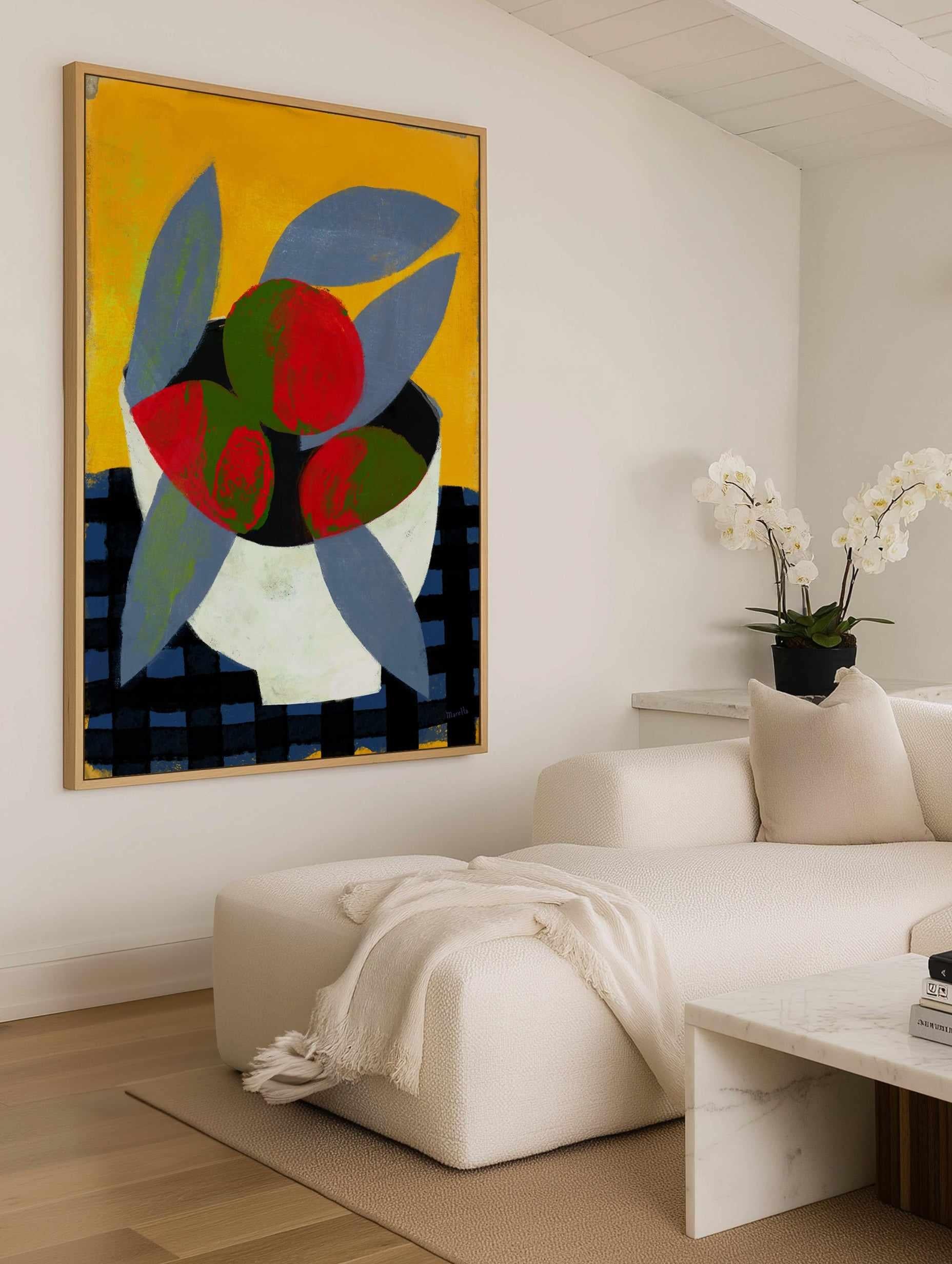 Red Fruits by Marco Marella | Framed Canvas Art Print from Olive et Oriel where you can shop wallpaper and artworks online