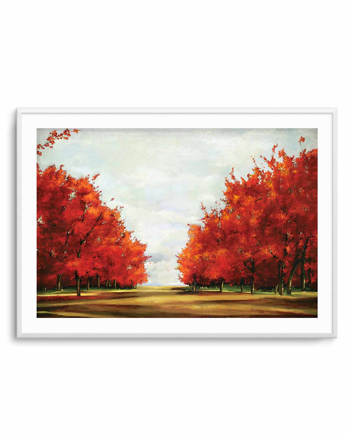 Red Trees Art Print