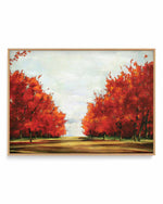 Red Trees | Framed Canvas Art Print