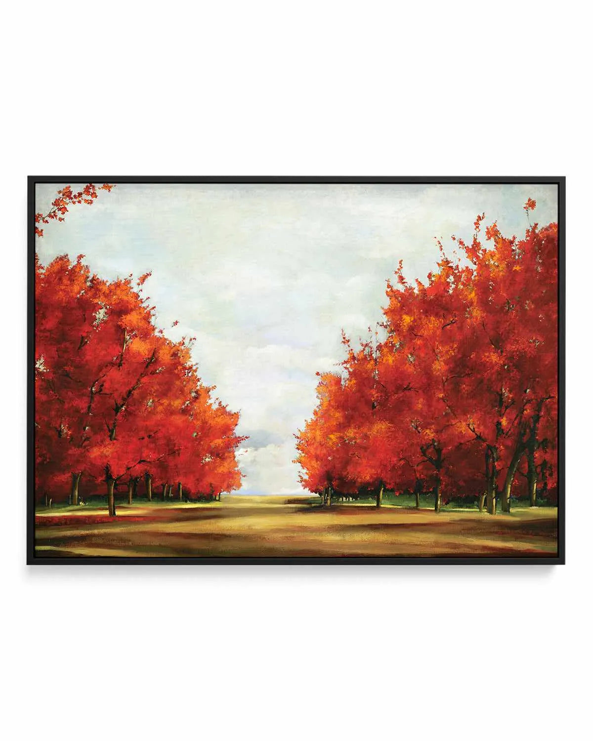 Red Trees | Framed Canvas Art Print from Olive et Oriel where you can shop wallpaper and artworks online