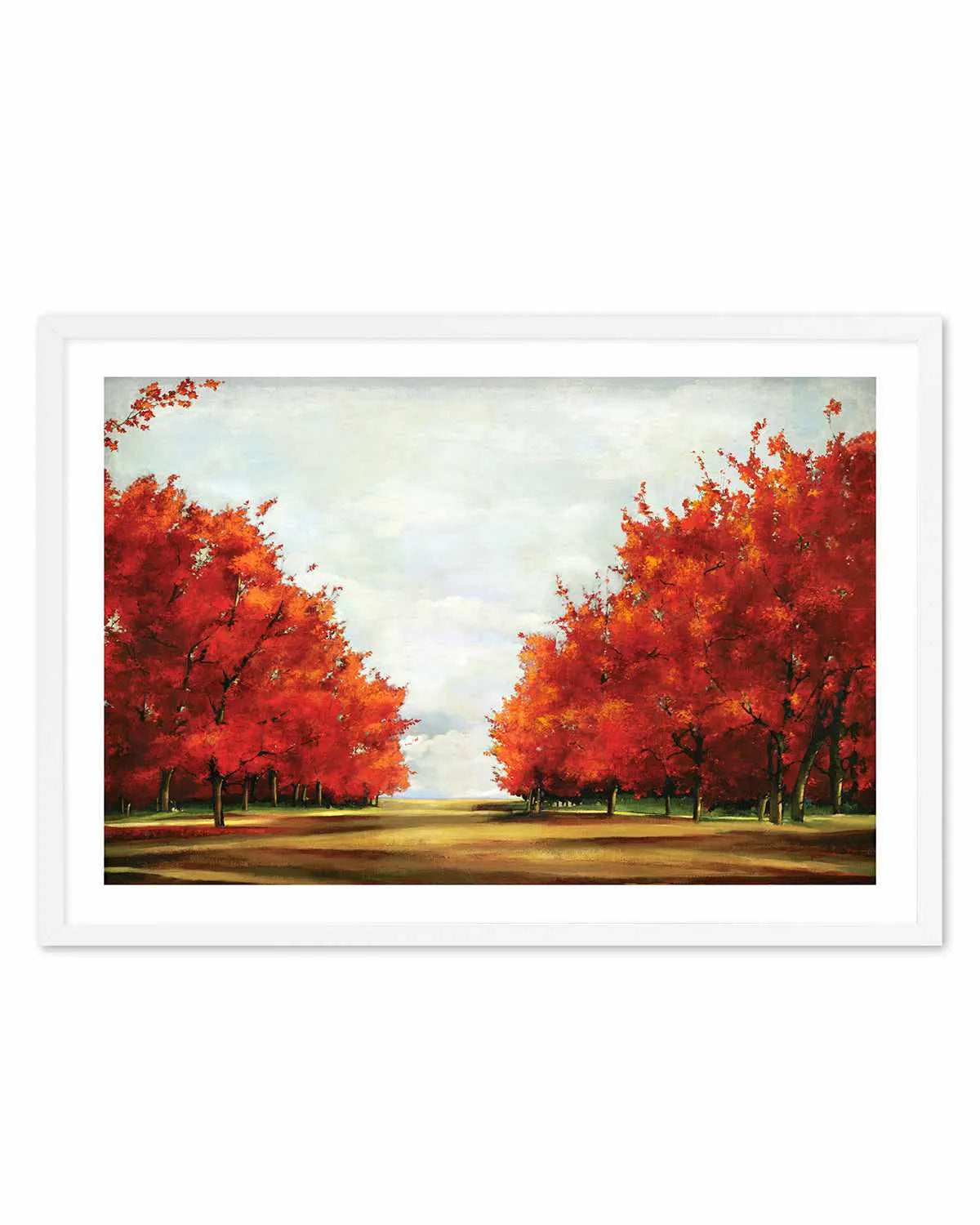 Red Trees Art Print from Olive et Oriel where you can shop wallpaper and artworks online