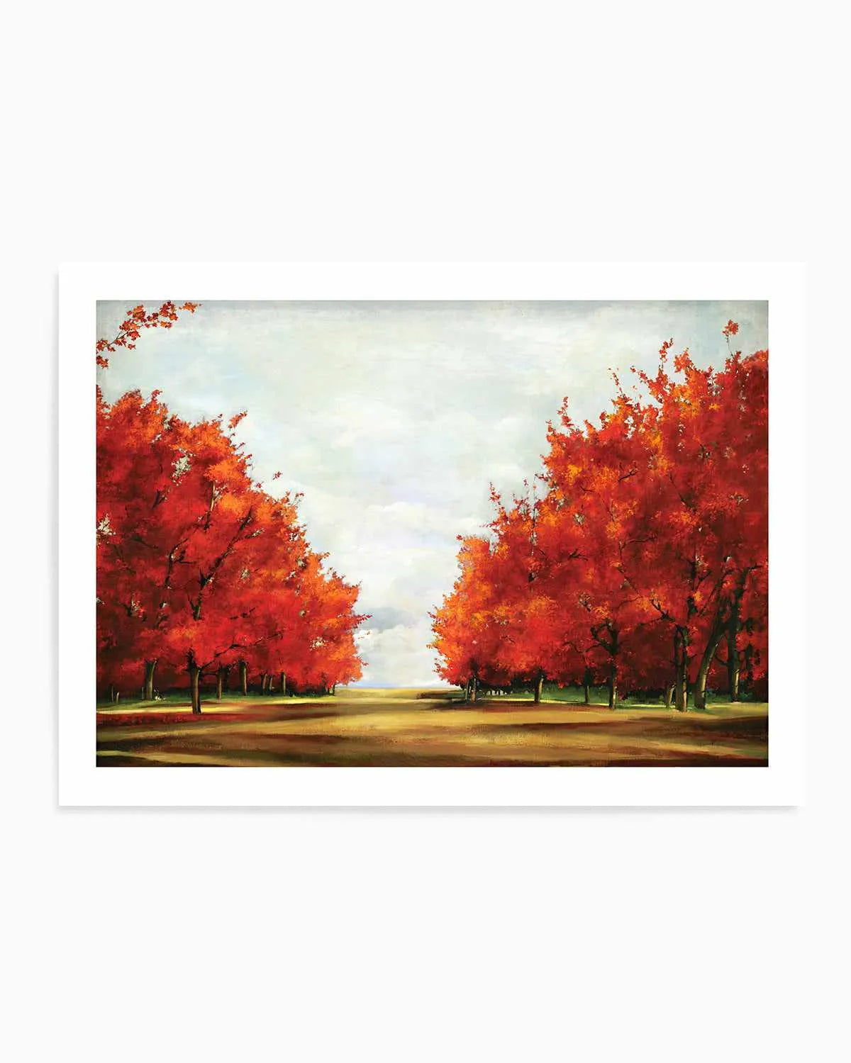 Red Trees Art Print from Olive et Oriel where you can shop wallpaper and artworks online