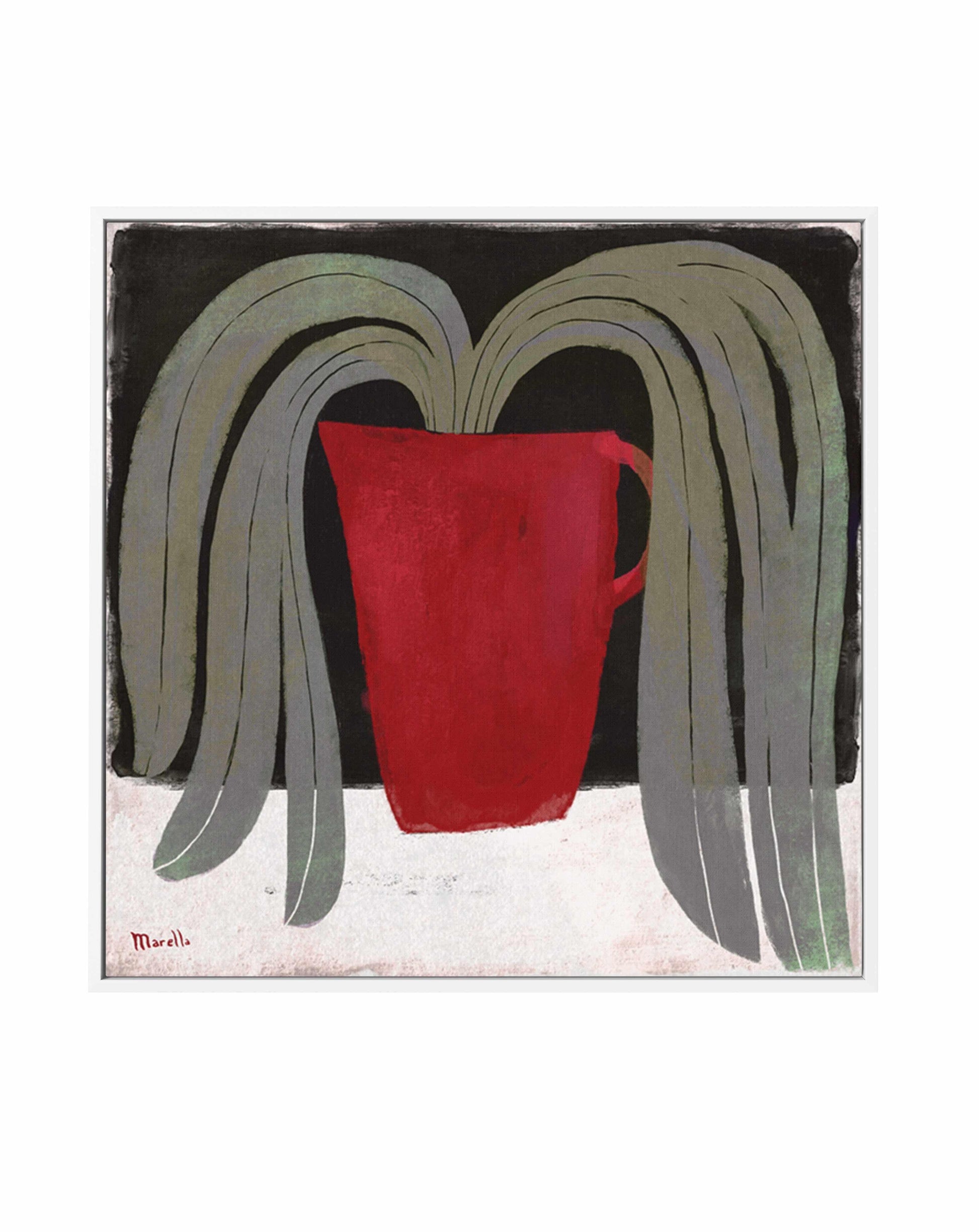 Red Jug by Marco Marella | Framed Canvas Art Print from Olive et Oriel where you can shop wallpaper and artworks online