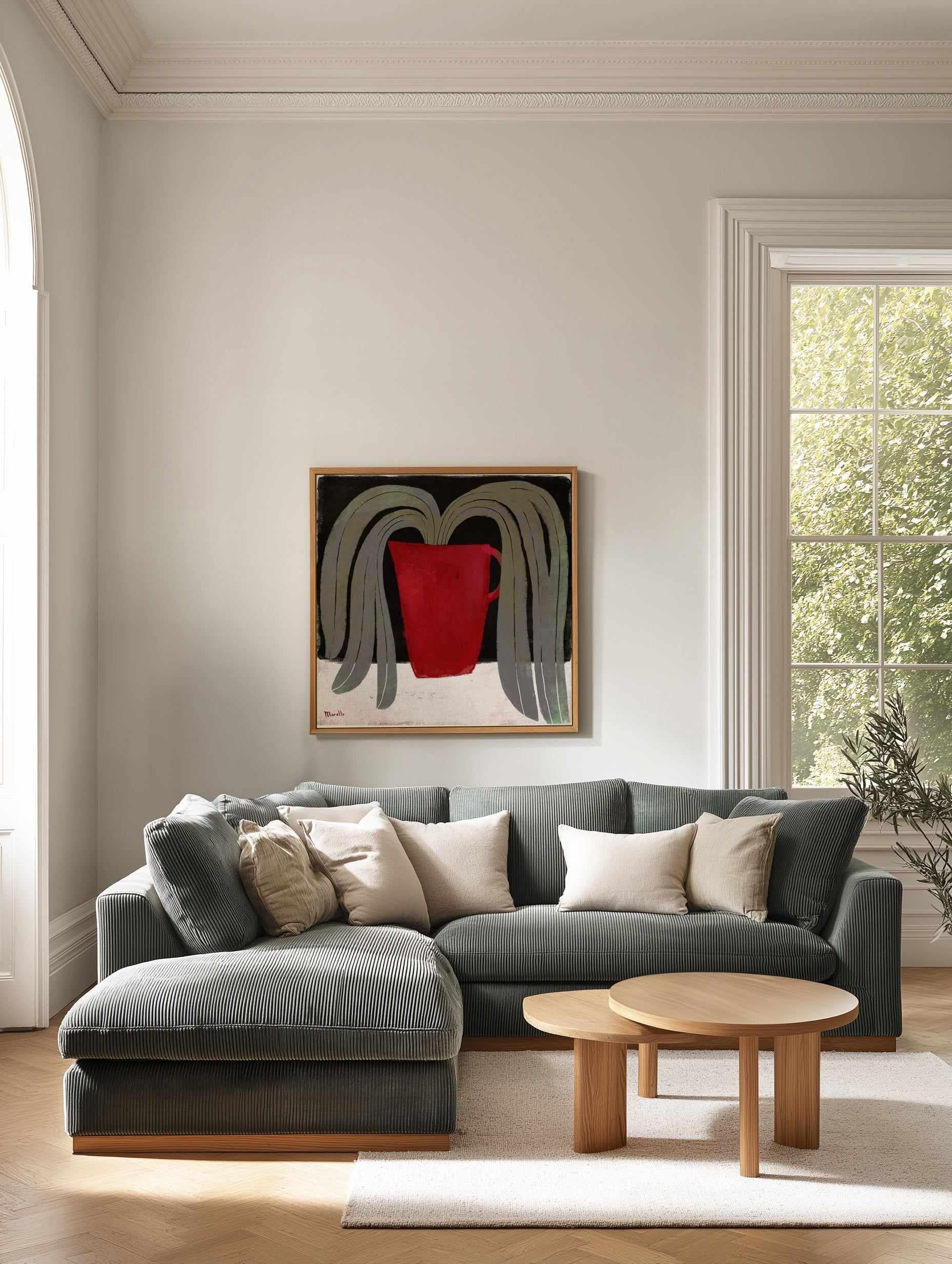 Red Jug by Marco Marella | Framed Canvas Art Print from Olive et Oriel where you can shop wallpaper and artworks online