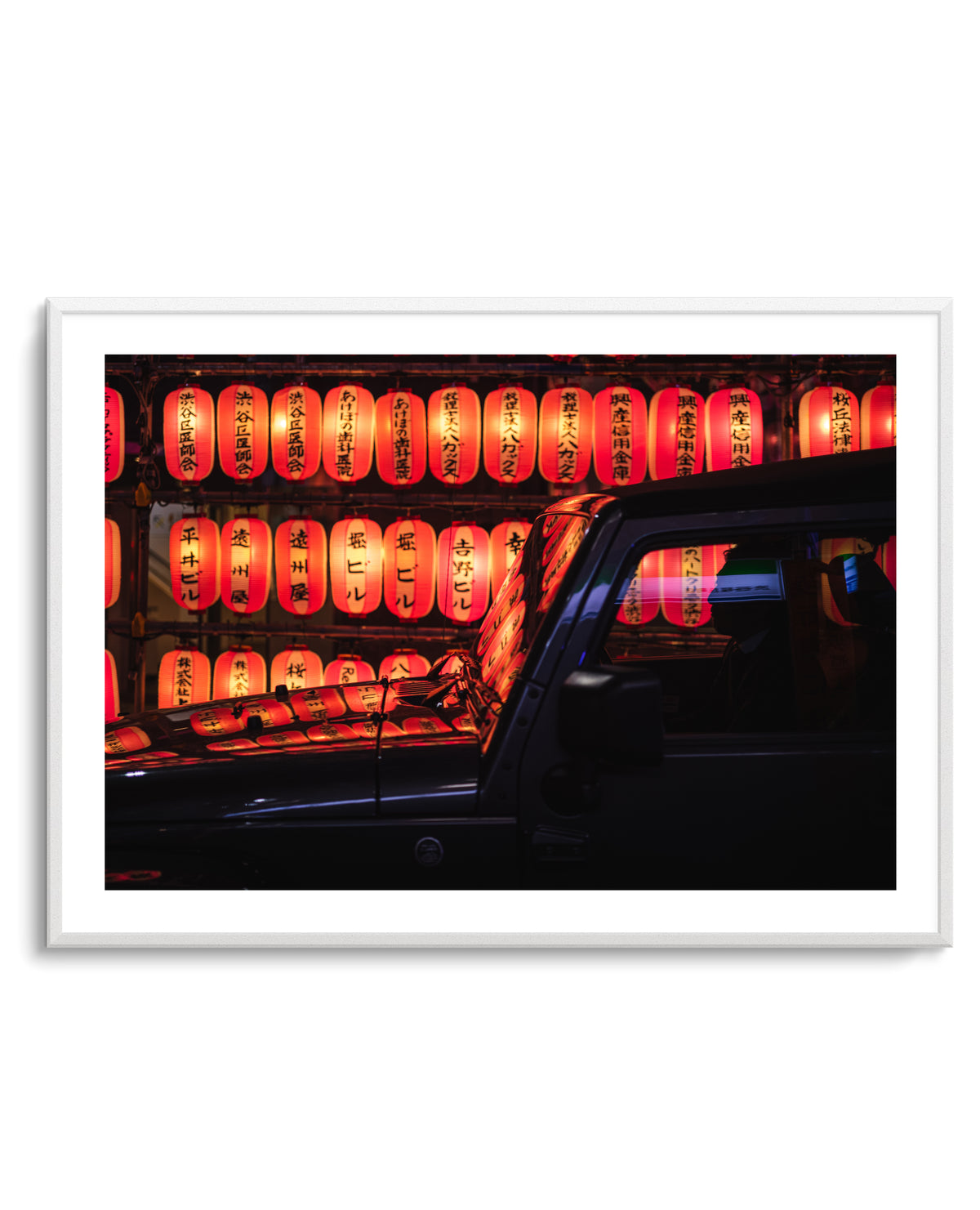 Red Lanterns Reflection by LIANG CHEN | Art Print