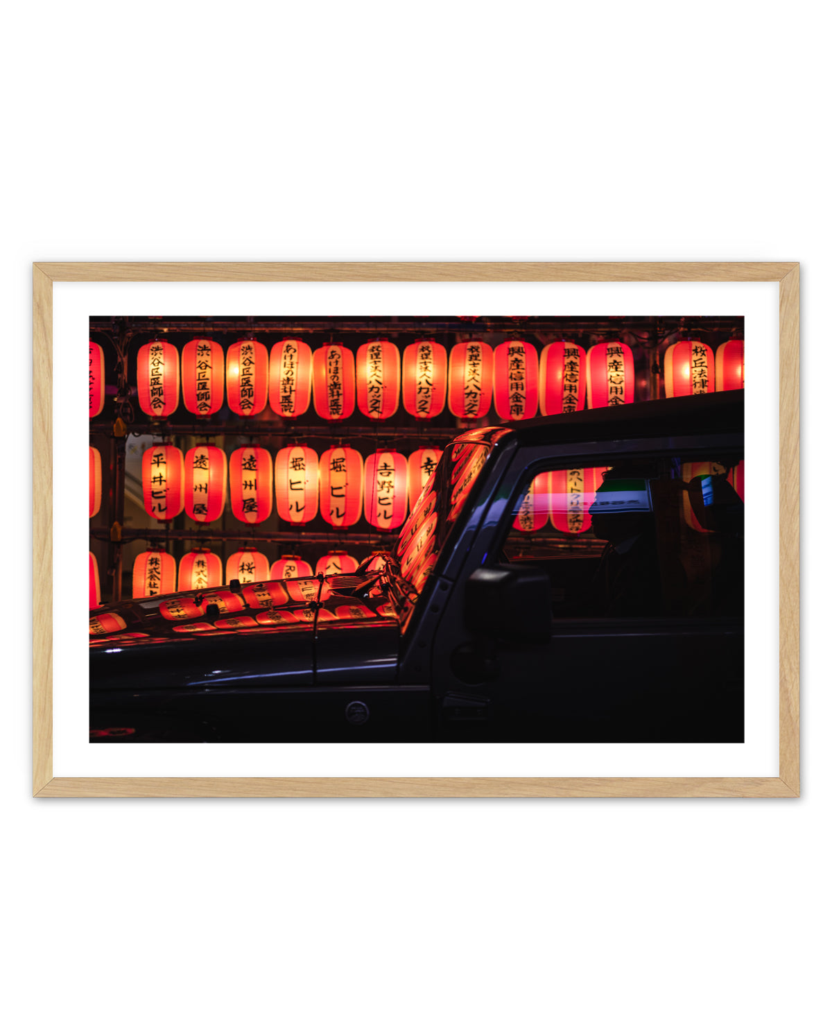 Red Lanterns Reflection by LIANG CHEN | Art Print