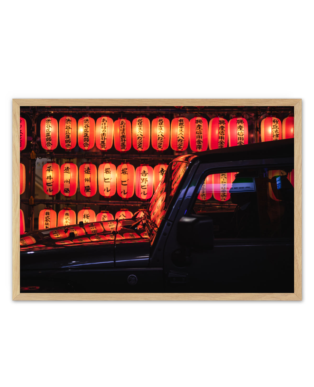 Red Lanterns Reflection by LIANG CHEN | Art Print