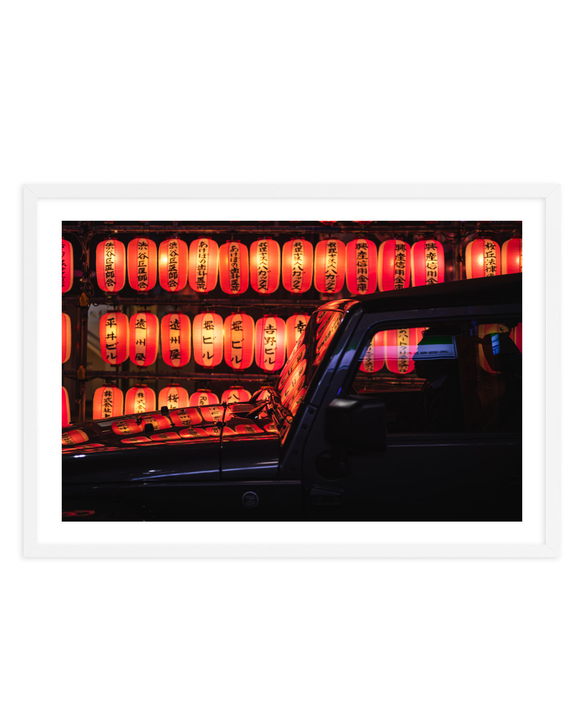 Red Lanterns Reflection by LIANG CHEN | Art Print