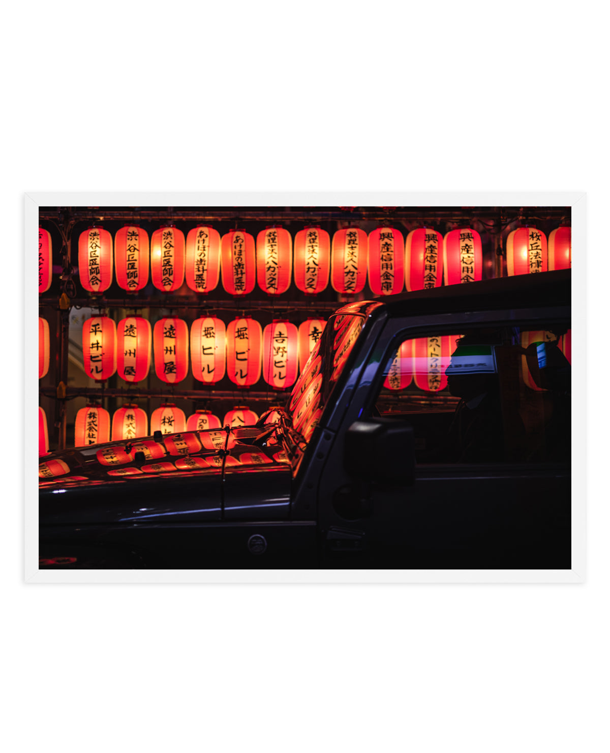 Red Lanterns Reflection by LIANG CHEN | Art Print