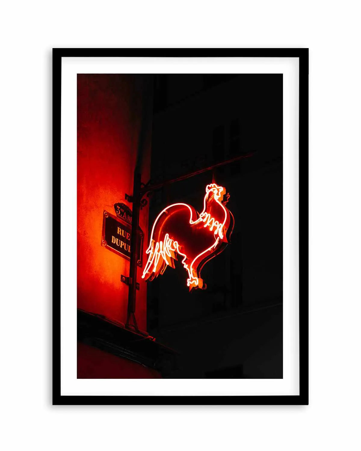 Red Light Chicken by Jovani Demetrie Art Print from Olive et Oriel where you can shop wallpaper and artworks online