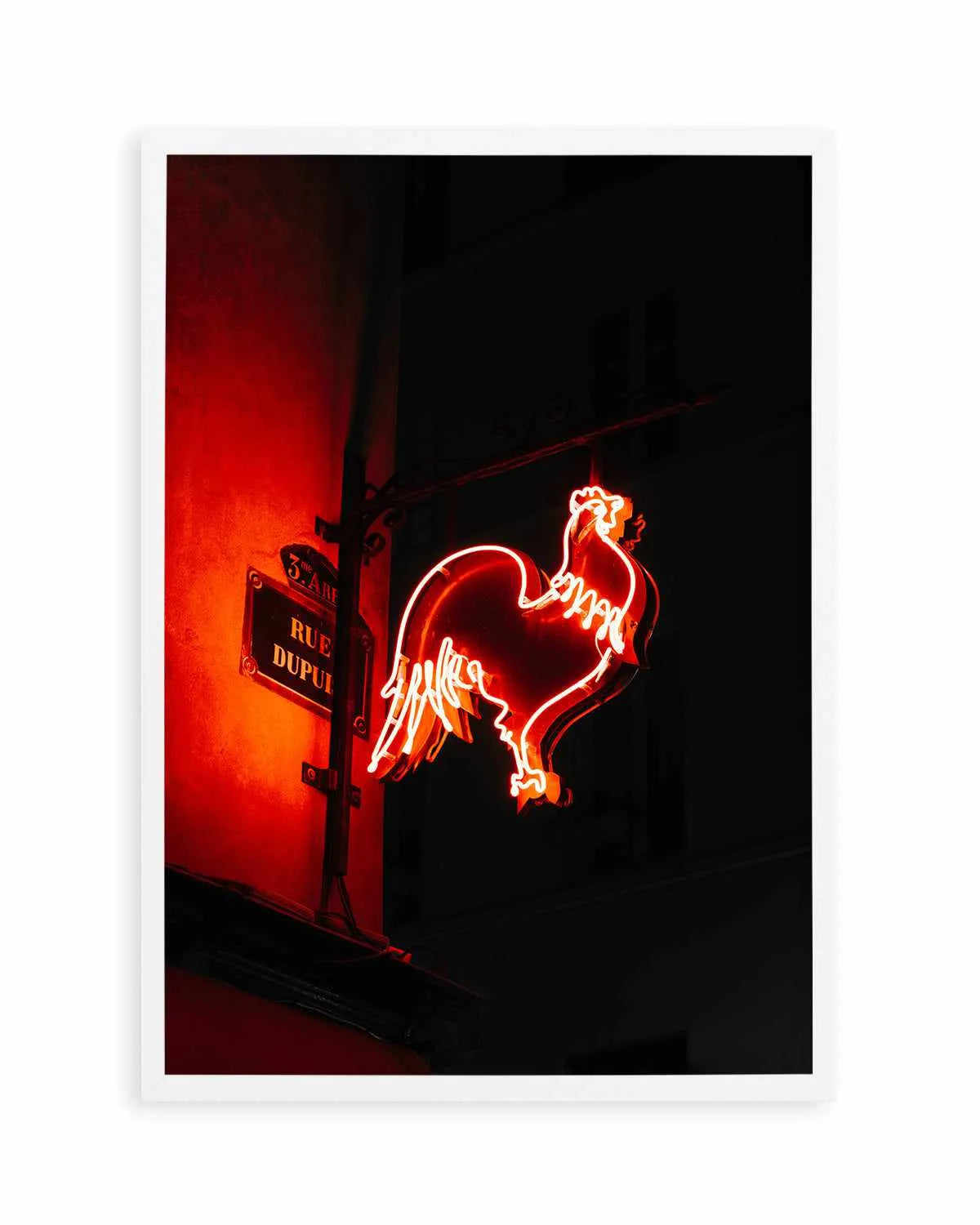 Red Light Chicken by Jovani Demetrie Art Print from Olive et Oriel where you can shop wallpaper and artworks online