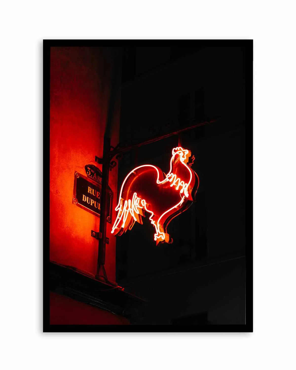Red Light Chicken by Jovani Demetrie Art Print from Olive et Oriel where you can shop wallpaper and artworks online