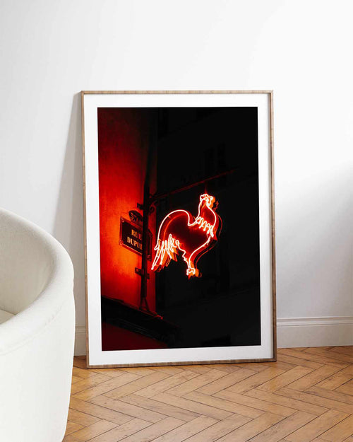 Red Light Chicken by Jovani Demetrie Art Print