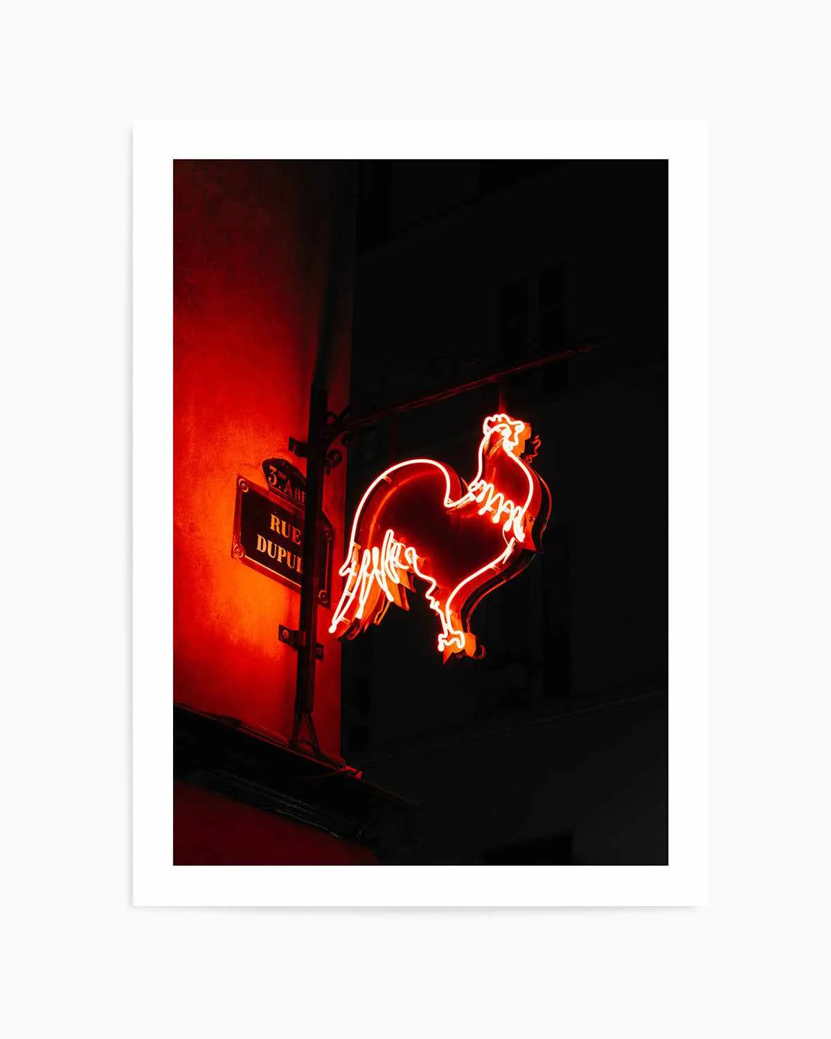 Red Light Chicken by Jovani Demetrie Art Print from Olive et Oriel where you can shop wallpaper and artworks online