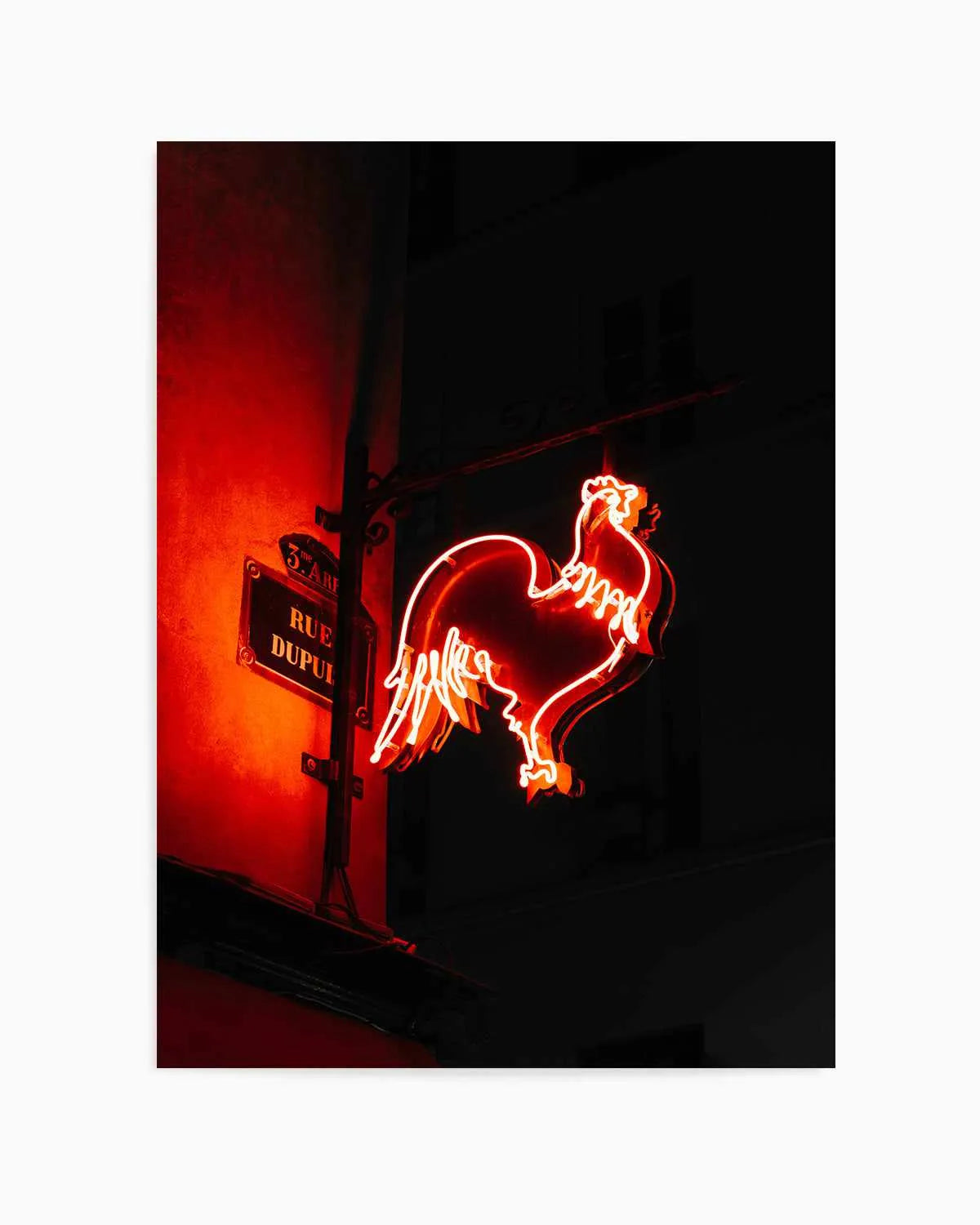 Red Light Chicken by Jovani Demetrie Art Print from Olive et Oriel where you can shop wallpaper and artworks online