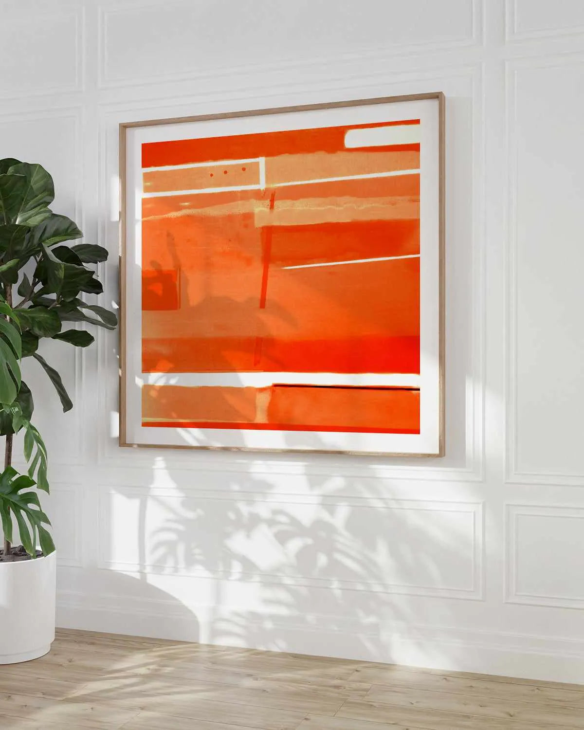 Red Monochromatic by Gill Miller Art Print from Olive et Oriel where you can shop wallpaper and artworks online