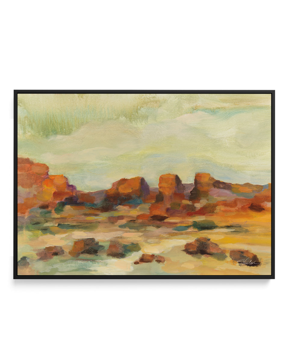 Red Rocks | Framed Canvas Art Print