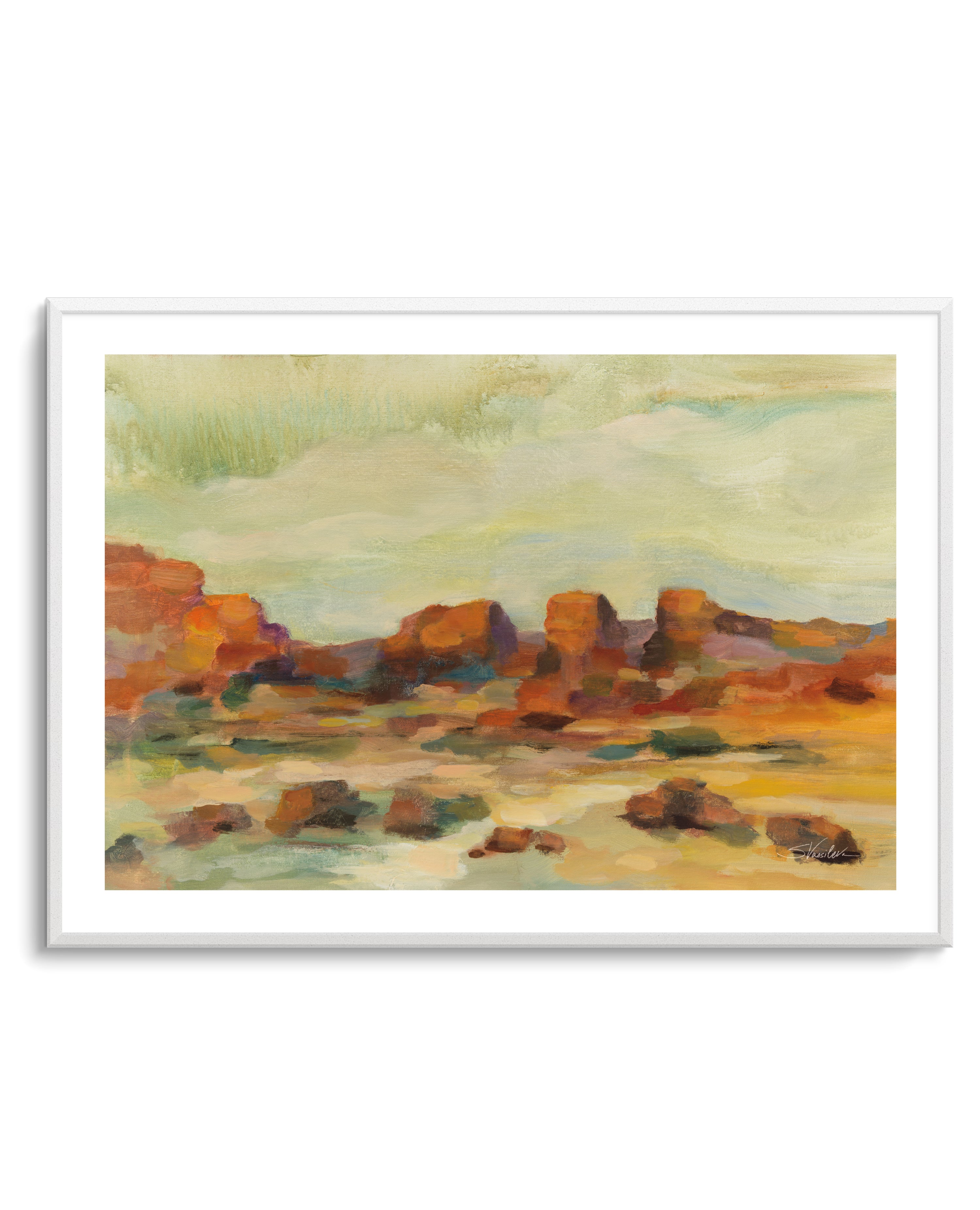 Red Rocks Artistic Design Red Rocks | Art Print – Olive et Oriel