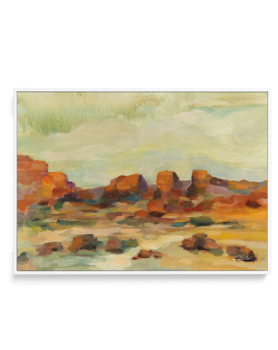 Red Rocks | Framed Canvas Art Print