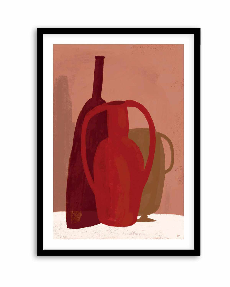 Red Terracotta Vases by Marco Marella | Art Print