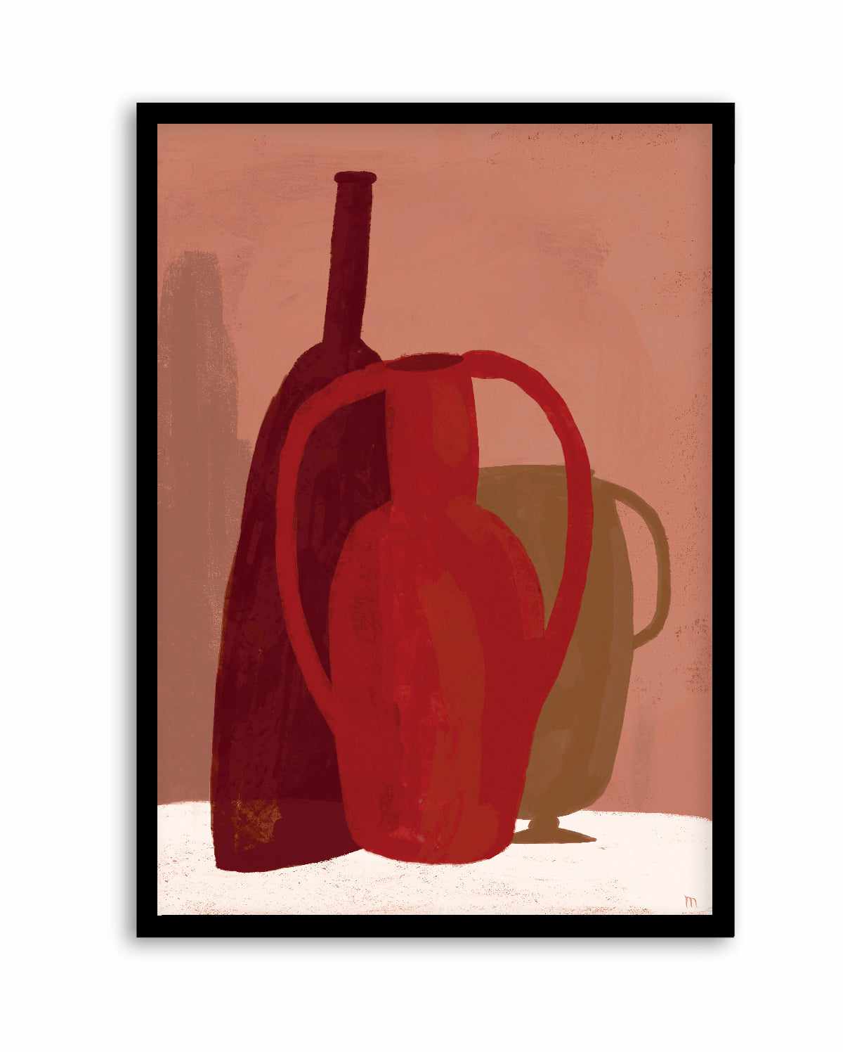 Red Terracotta Vases by Marco Marella | Art Print