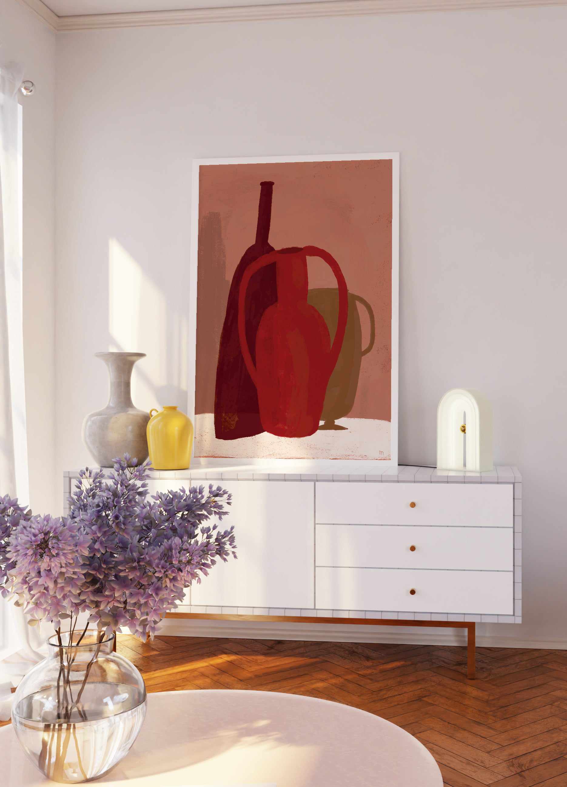 Red Terracotta Vases by Marco Marella | Art Print