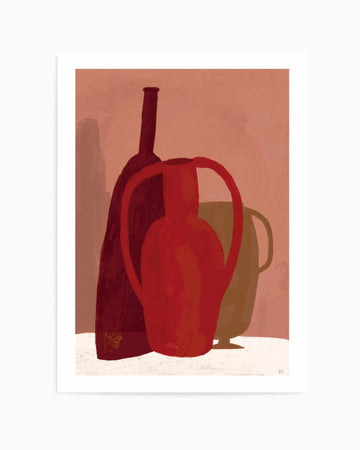 Red Terracotta Vases by Marco Marella | Art Print from Olive et Oriel where you can shop wallpaper and artworks online
