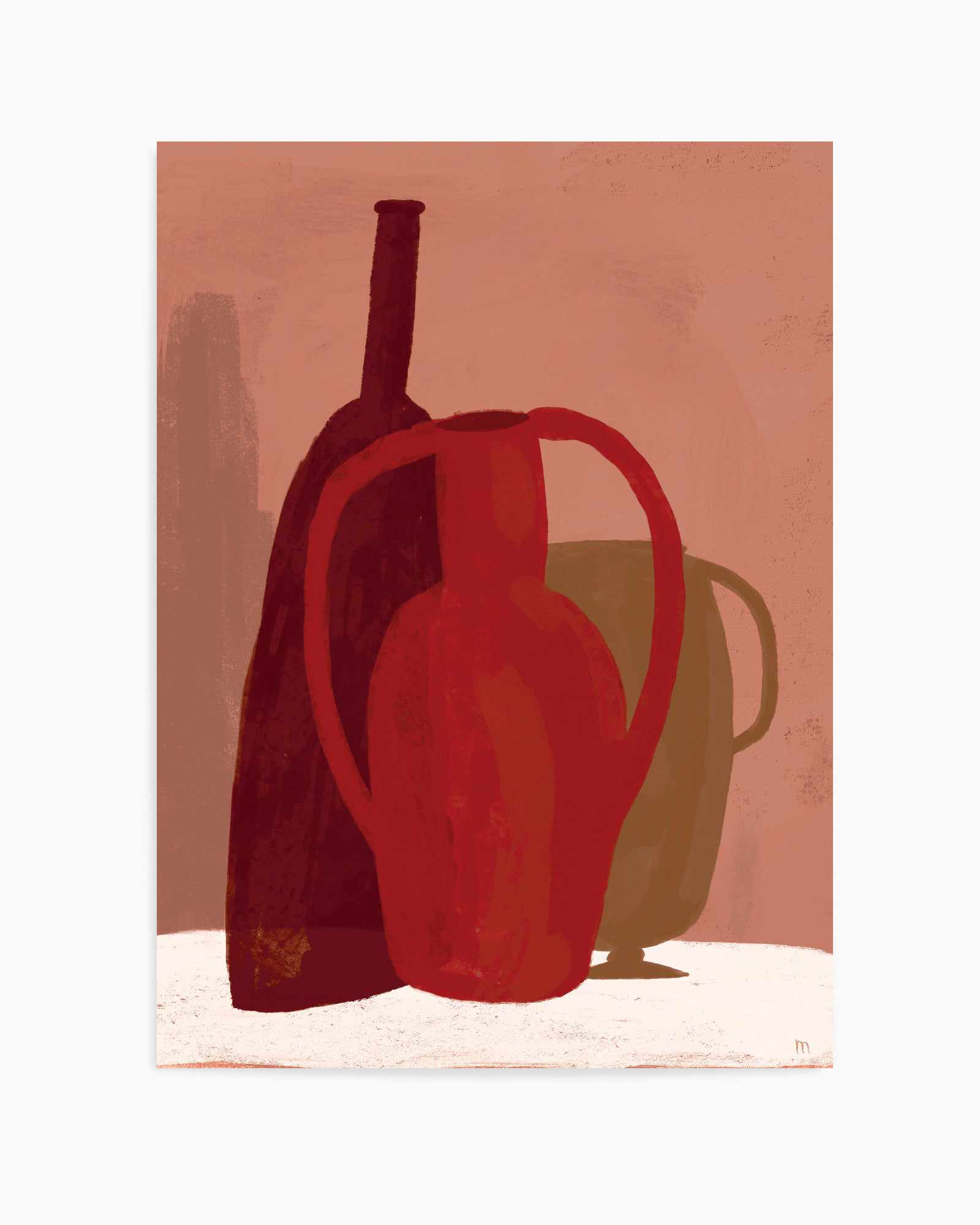 Red Terracotta Vases by Marco Marella | Art Print