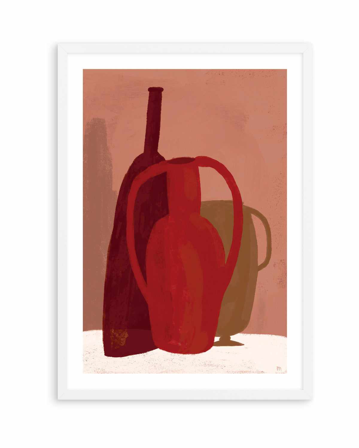 Red Terracotta Vases by Marco Marella | Art Print