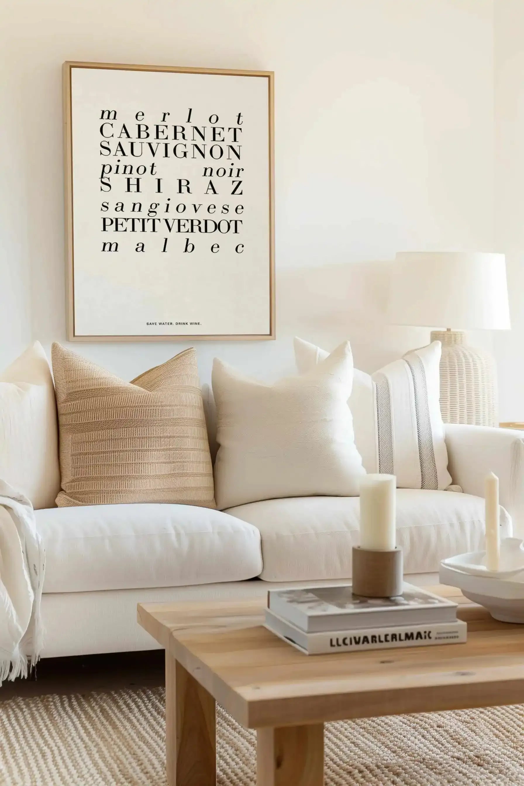 Red Wine | Framed Canvas Art Print from Olive et Oriel where you can shop wallpaper and artworks online