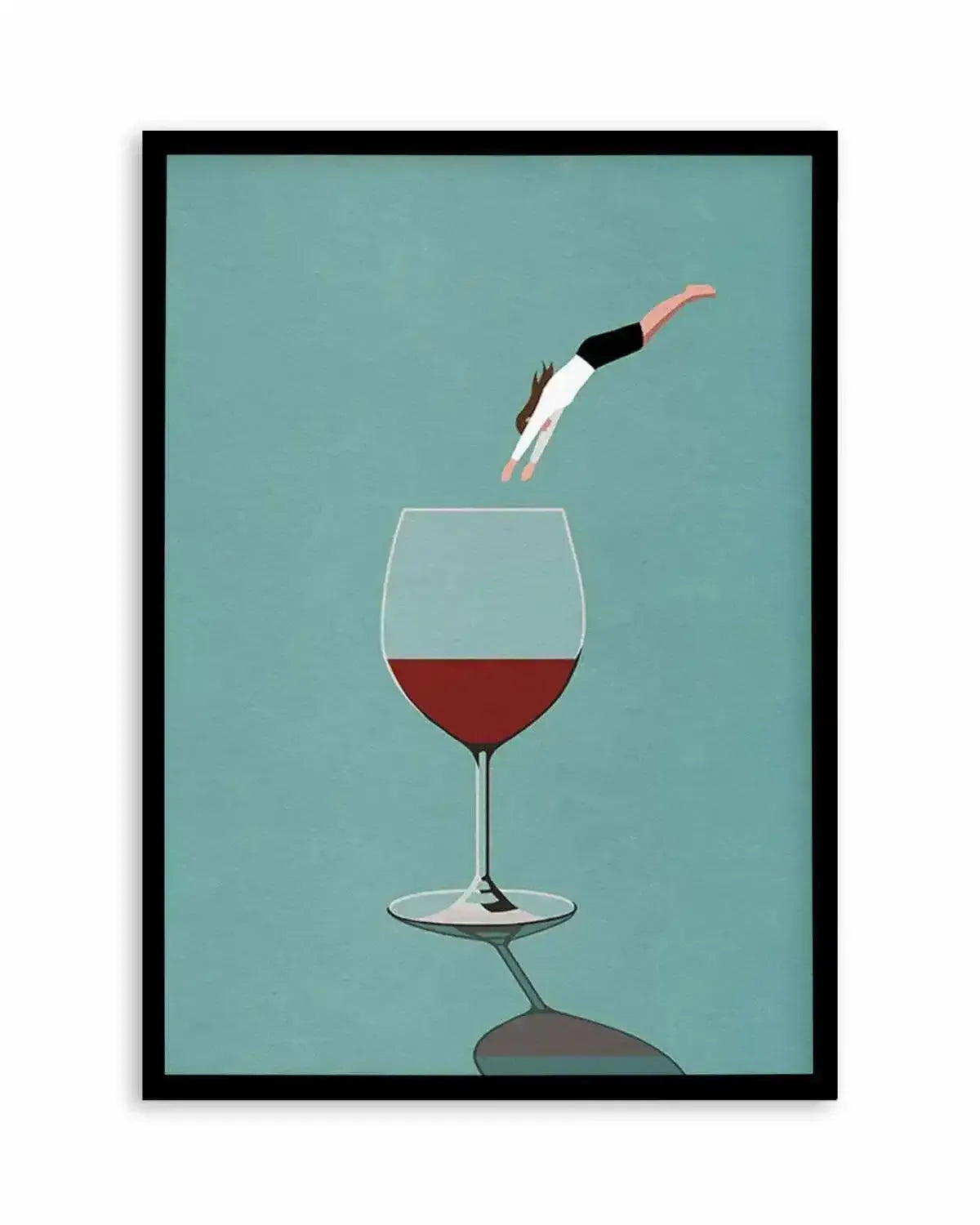 Red Wine | Dive In Art Print from Olive et Oriel where you can shop wallpaper and artworks online