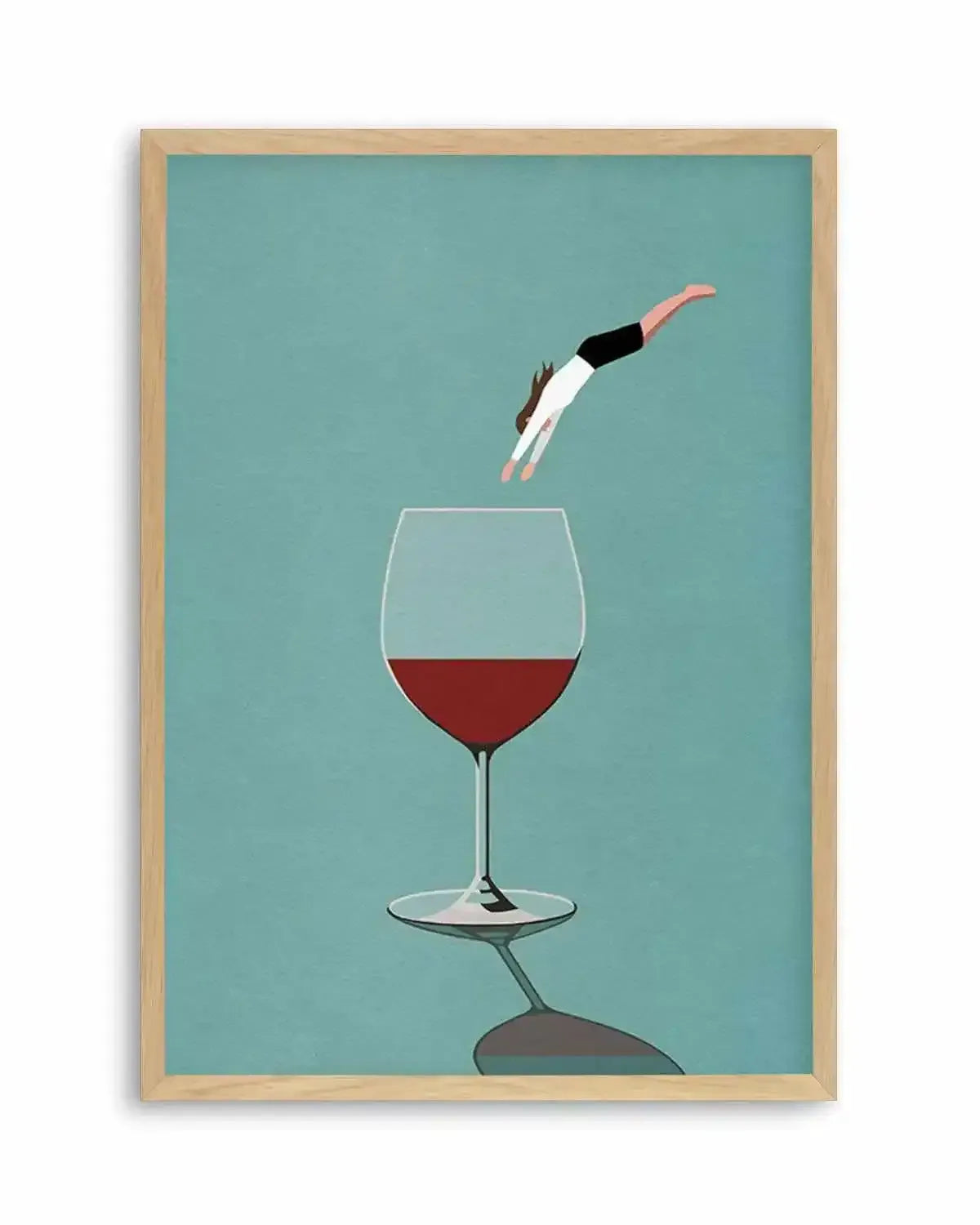 Red Wine | Dive In Art Print from Olive et Oriel where you can shop wallpaper and artworks online