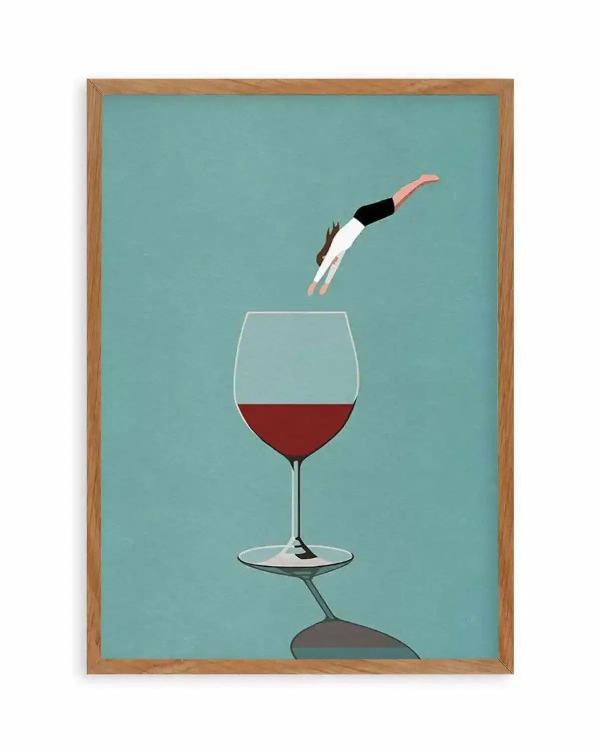 Red Wine | Dive In Art Print from Olive et Oriel where you can shop wallpaper and artworks online