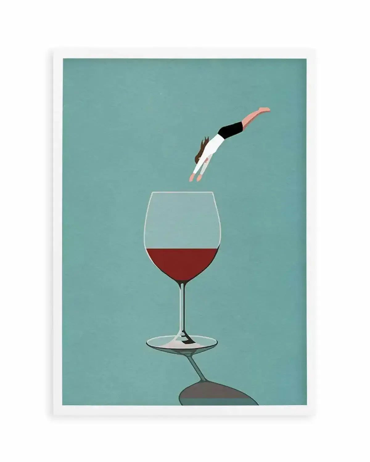 Red Wine | Dive In Art Print from Olive et Oriel where you can shop wallpaper and artworks online
