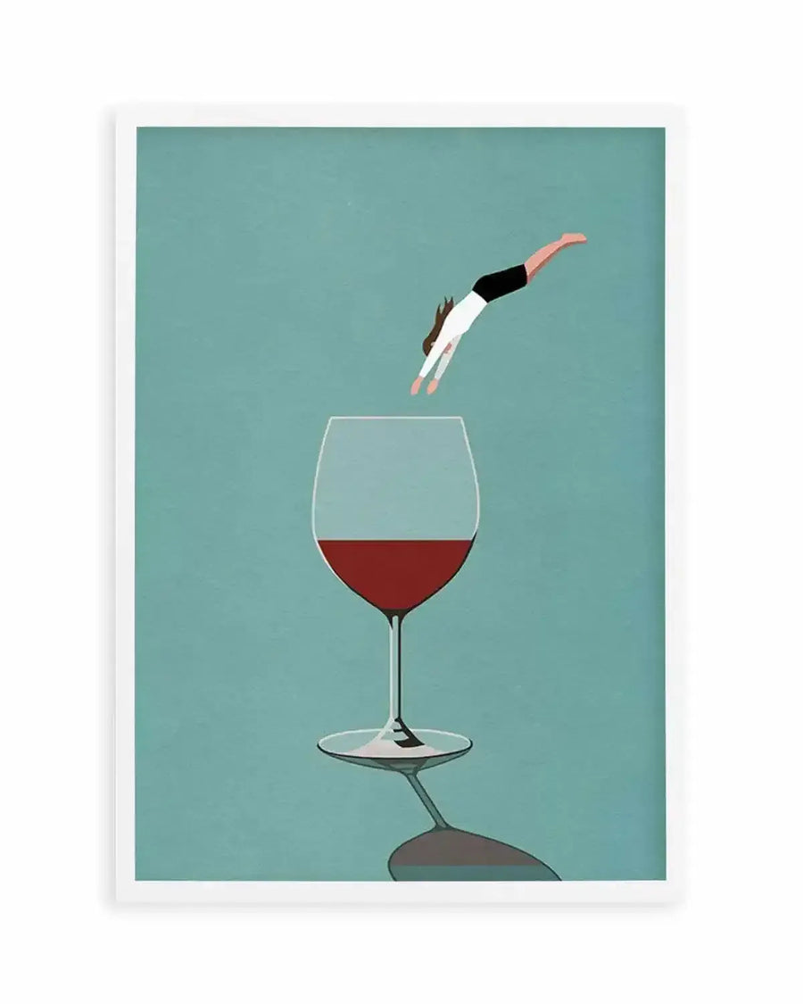 Red Wine | Dive In Art Print from Olive et Oriel where you can shop wallpaper and artworks online