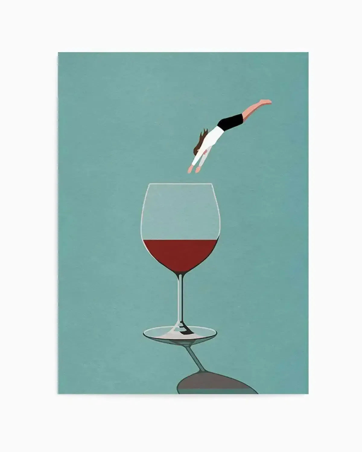 Red Wine | Dive In Art Print from Olive et Oriel where you can shop wallpaper and artworks online
