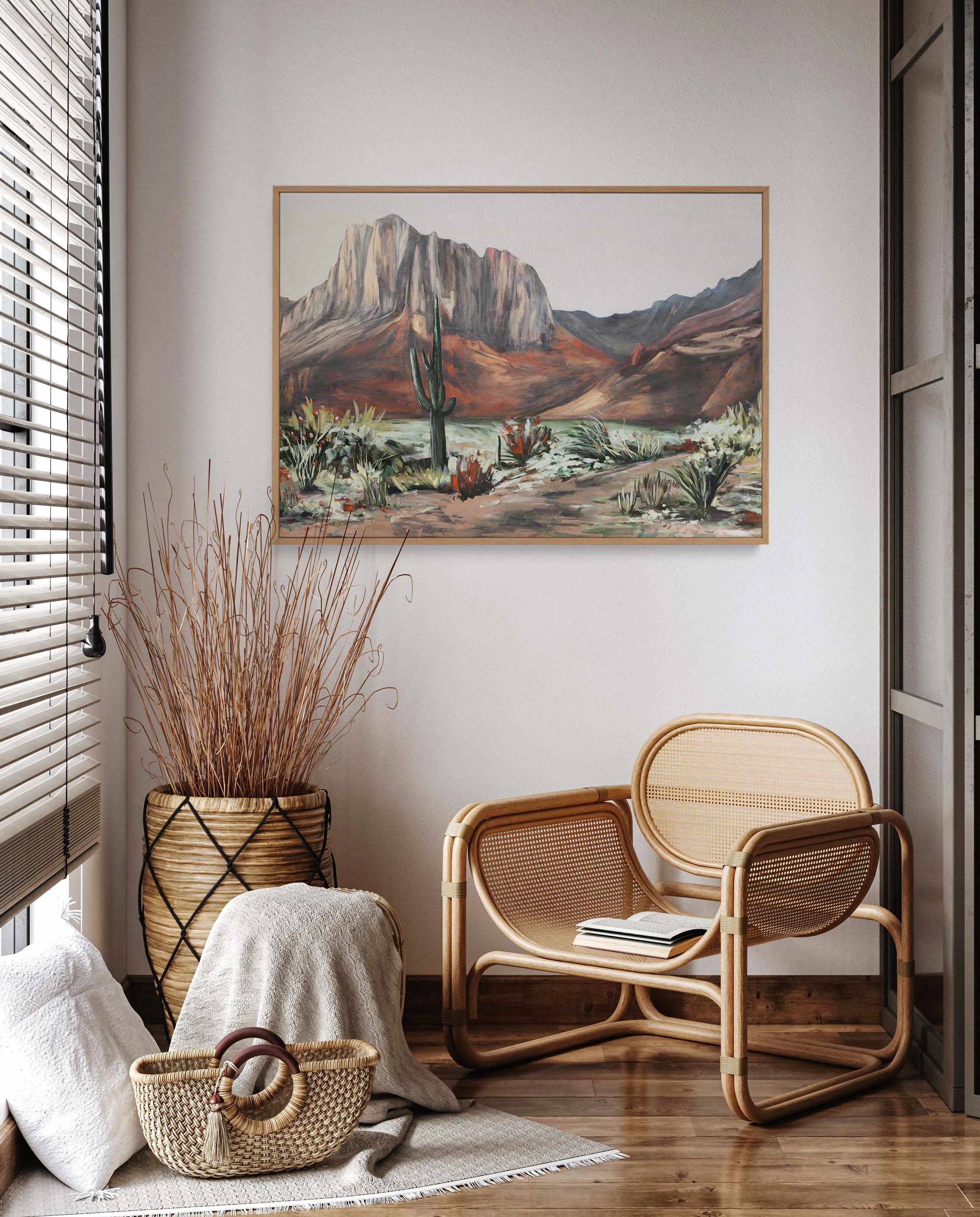 Red Desert by Meredith O'Neal | Framed Canvas Art Print from Olive et Oriel where you can shop wallpaper and artworks online