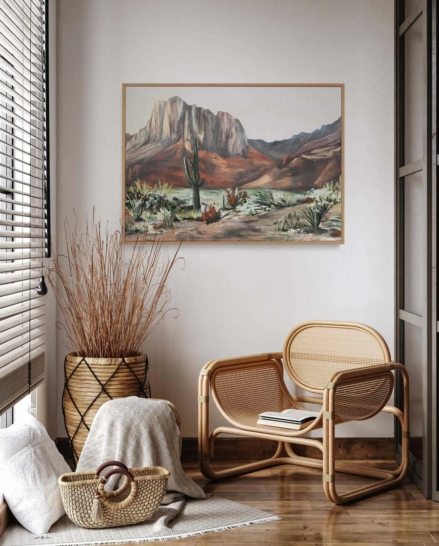 Red Desert by Meredith O'Neal | Framed Canvas Art Print from Olive et Oriel where you can shop wallpaper and artworks online