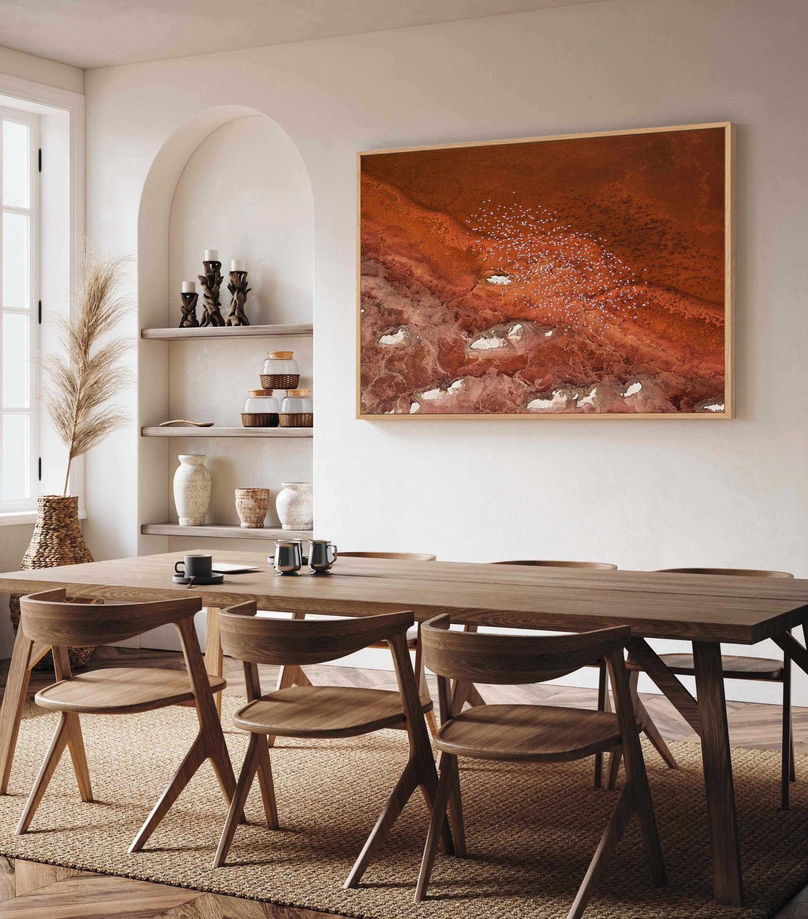Red Earth by Phillip Chang | Framed Canvas Art Print from Olive et Oriel where you can shop wallpaper and artworks online