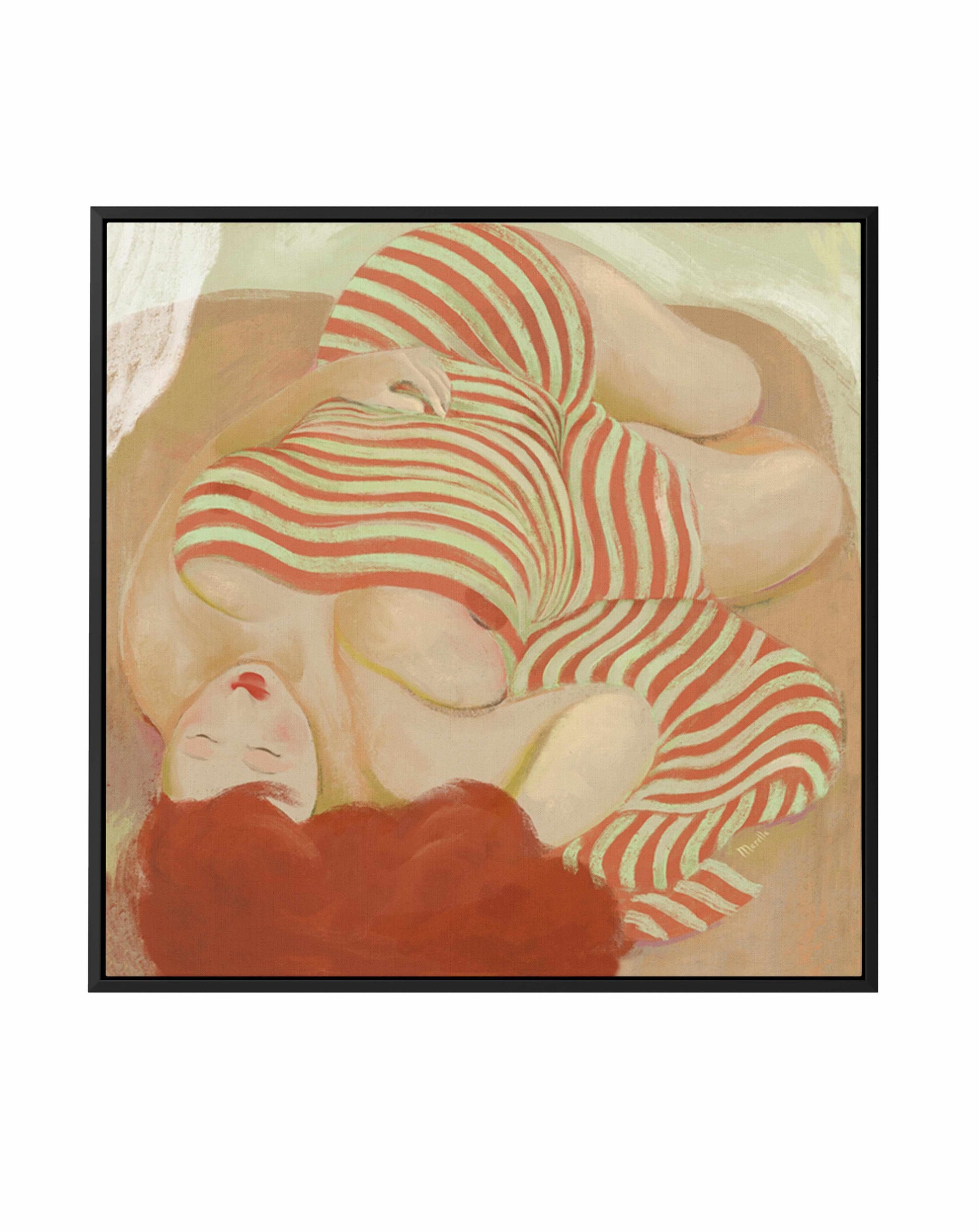 Redhead by Marco Marella | Framed Canvas Art Print from Olive et Oriel where you can shop wallpaper and artworks online